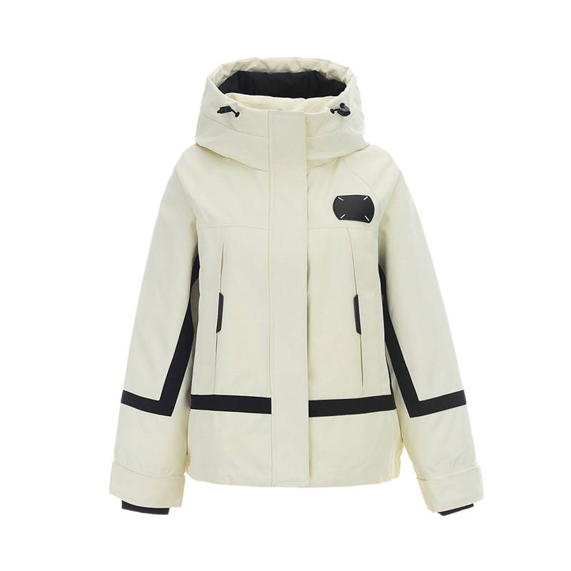 Outlets专柜撤柜正品 GF冬装2025新款冲锋衣外套连帽保暖羽绒服女