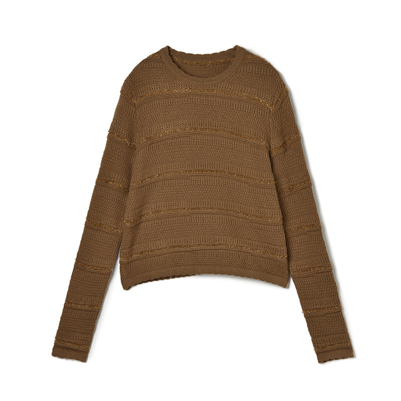 2025年冬Outlets正品 高端SF系列简约舒适内搭外穿上衣长袖毛衣女,女装/女士精品,毛衣,淘宝优惠券,粉丝福利购,淘宝优惠卷