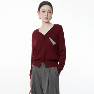 Outlets專柜撤柜正品 新款 簡約知性美上衣單排扣長袖 外套女 MO秋裝