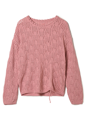 Outlets专柜撤柜正品 MO秋装新款时髦感长袖上衣微弹长袖针织衫女