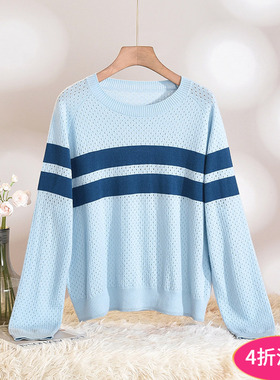 奥莱专柜品牌撤柜正品 HZ冬装新款 撞色减龄款100~羊毛外穿毛衣女