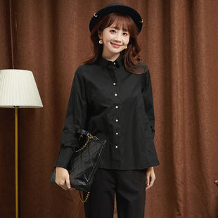 单排扣棉质上衣宽松衬衫 新款 女 深圳南油NY秋装 奥莱专柜撤柜正品