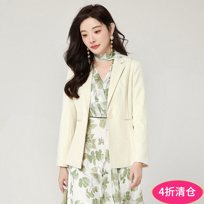 2025年春装Outlets专柜 高端YD系列高智感上衣一粒扣西装外套女