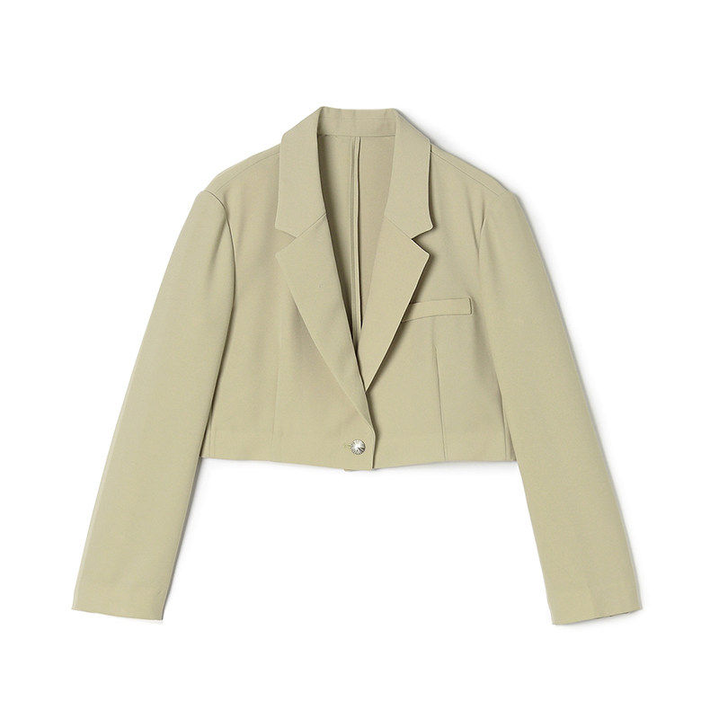 2026年春Outlets正品 高端RB系列时尚感短款上衣一粒扣高腰外套女