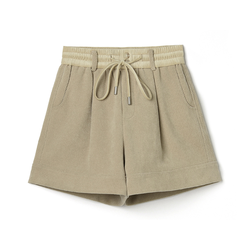 高腰通勤风短裤修身型