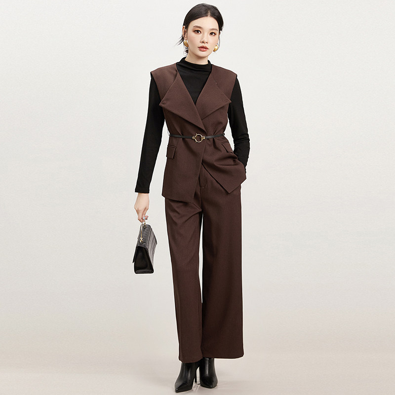 马甲+长袖+长裤子三件套装