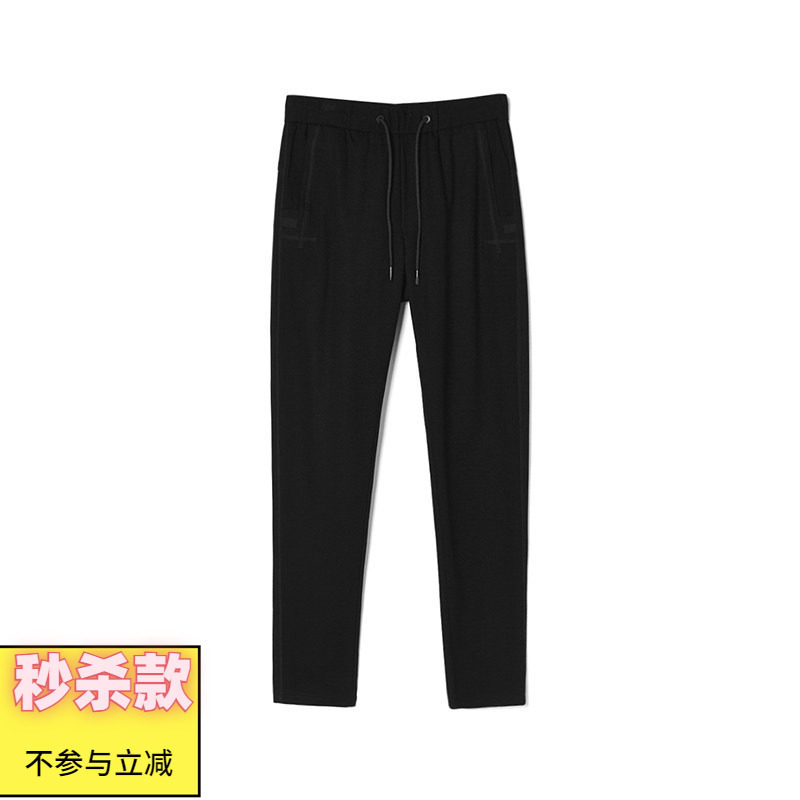 2025年春装Outlets专柜高端ASN男装松紧腰系带长裤微弹遮肉休闲裤
