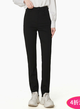 2025年秋装Outlets专柜 高端LD系列高腰微弹长裤修身显瘦休闲裤女