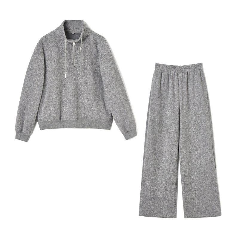 2026年冬装Outlets专柜 GZ系列 休闲加绒卫衣+加绒长裤两件套装女,女装/女士精品,时尚套装,淘宝优惠券,粉丝福利购,淘宝优惠卷