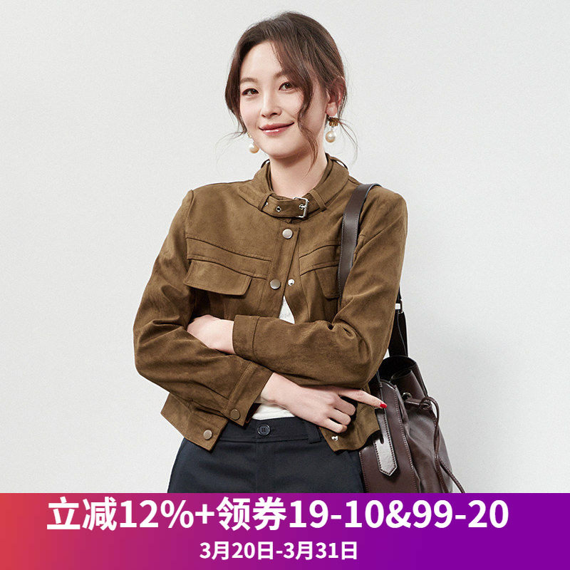 2026年春Outlets正品 高端KA系列复古潮流感上衣单排扣舒适外套女