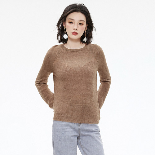 长袖上衣微弹修身针织衫