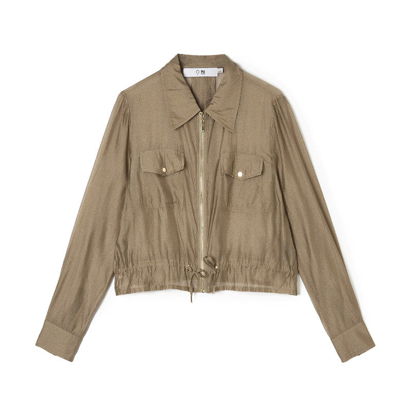 2026年春装Outlets专柜 高端QR系列穿插式抽绳休闲帅气短款外套女