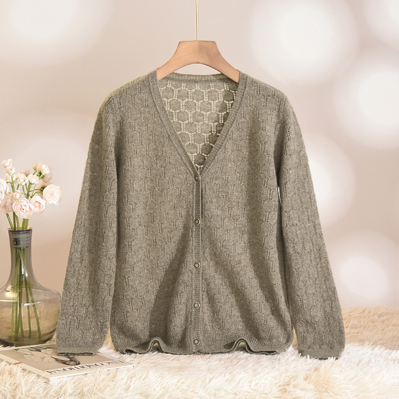 素雅100~羊毛开衫毛衣