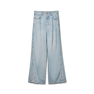 舒适牛仔裤 Outlets专柜撤柜正品 含天丝阔腿长裤 2025新款 女 NY秋装