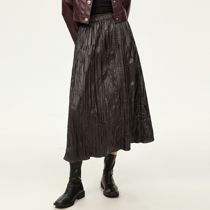 长裙松紧腰显瘦半身裙