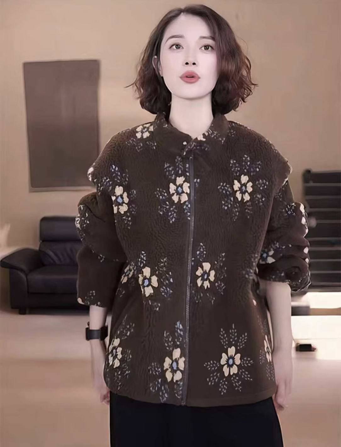 2026冬季新款棉服女宽松休闲百搭拉链袋盖棉衣外套冬好看爆款复古,女装/女士精品,常规大码外套,淘宝优惠券,粉丝福利购,淘宝优惠卷