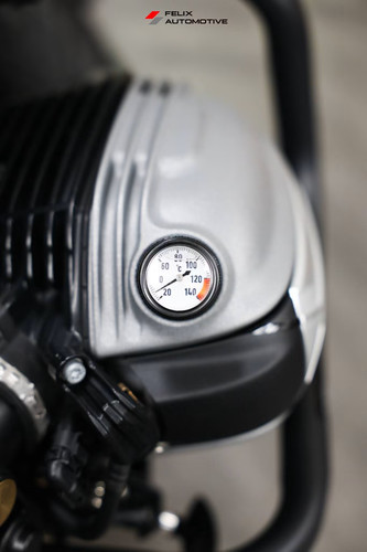BMW motorcycles R12 oil temperature gauge black color