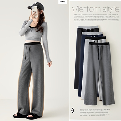 2025秋冬新款孕妇裤休闲百搭显瘦阔腿裤托腹不勒肚子打底裤外穿女