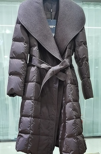 轻奢高级感2025新冬季羽绒服女过膝中长款收腰鹅绒宽松显瘦大翻领