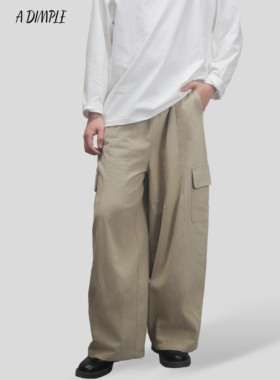 A DIMPLE秋季新款山系户外中性宽松工装萝卜裤男女通用休闲阔腿裤