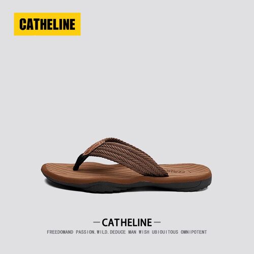 [美国轻奢]CATheline老钱风高端人字拖男士夏季外穿防滑夹脚拖鞋