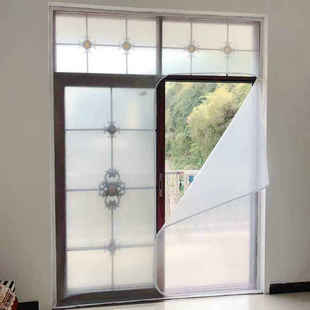 冬季保暖窗帘窗户挡风防寒加厚保温魔术贴半透明拉链密封门帘定做