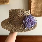 繁花系列春夏新品 平顶小众时尚 日常大理海边度假镂空甜美草帽女