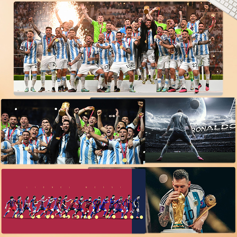 足球鼠标垫超大C罗梅西内马尔办公姆巴佩男生曼联巴黎世界杯桌垫,电脑硬件/显示器/电脑周边,鼠标垫/贴/腕垫,淘宝优惠券,粉丝福利购,淘宝优惠卷