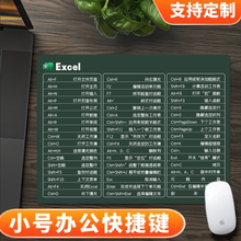 小号办公快捷键大全鼠标垫word桌垫exce表格PS多功能便携笔记本垫