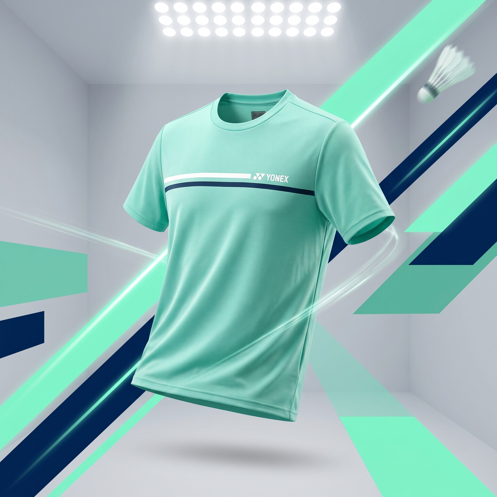 YONEX/尤尼克斯羽毛球服速干透气运动短袖yy纯色简约文化衫-2864