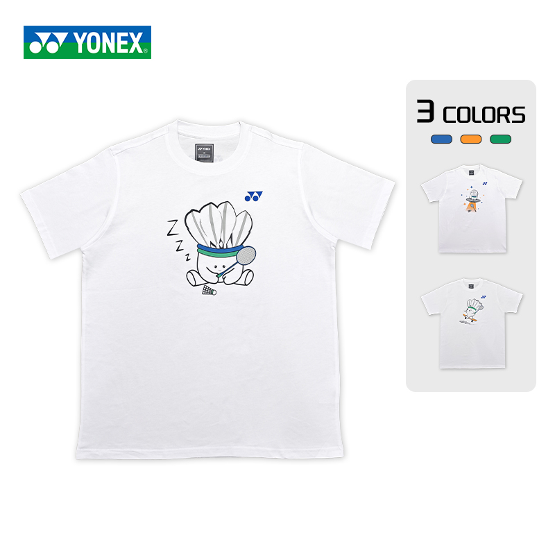 YONEX/尤尼克斯新款羽毛球服文化衫yy男女款运动短袖T恤速干透气