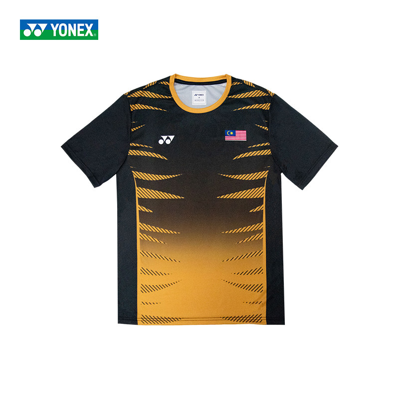 YONEX/尤尼克斯羽毛球服T恤运动短袖马来西亚国家队训练服透气
