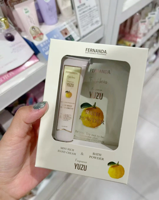 日本本土 FERNANDA 2025秋新柚子保湿护手霜20g/入浴剂40g礼盒