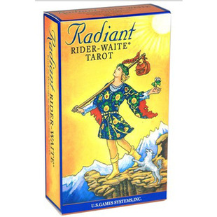 12*7cm Radiant Rider Waite亮彩韦特塔罗牌英文塔牌罗卡牌桌游