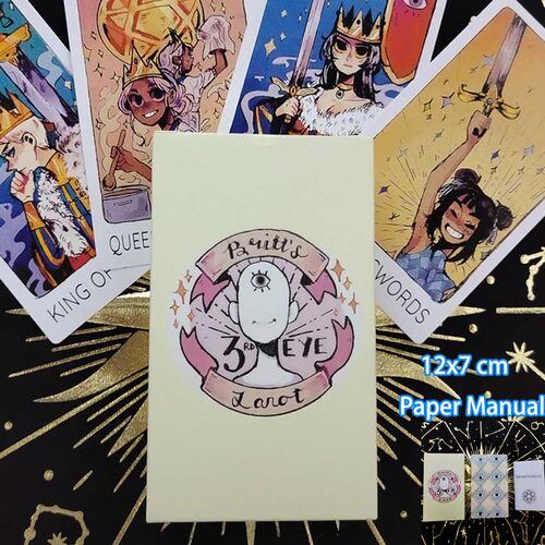Britts Third Eye Tarot 灵眼/三只眼塔罗牌12*7cm英文塔牌罗卡牌