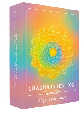 12X8cm chakra intention oracle查克拉神谕英文卡牌桌游