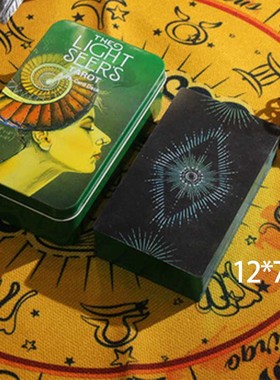 12*7cm The Light Seer's Tarot光明先知塔罗铁盒装英文卡牌桌游
