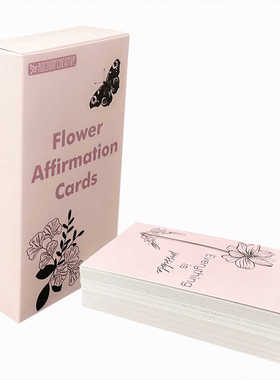 Flower Affirmation Cards鲜花肯定卡英文卡牌游戏