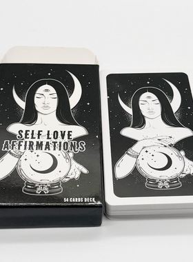 10.6cm自爱宣言神谕卡Self Love Affirmations54张英文卡牌桌游