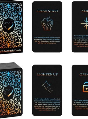 12X7cm Mind Info Oracle Cards心灵信息神谕卡｜48张直觉指引卡