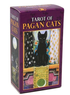 异教猫甲板Tarot Of Pagan Cats Deck Cards Tarot Game英文塔罗