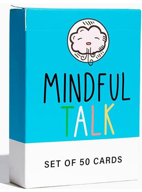 Mindful talk头脑风暴英文充满智慧的谈话儿童卡牌游戏