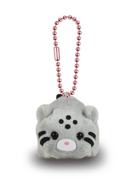 日本amuse新款可爱灰色小猫毛绒公仔情侣挂件玩偶礼物扭蛋