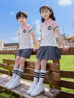 定制幼儿园园服夏装中小学生校服夏季运动套装夏天短袖儿童班服两