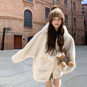 现货 冬装毛绒大衣短款外套女 202-2457-P175-K258图片