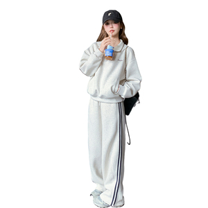 现货秋装 休闲运动套装三条杠裤子两件套 202-2520-P175K248图片