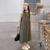 2025新款春夏修身显瘦仙气飘飘气质时尚背带连衣裙外套女潮优雅，女装连衣裙，浙宝202