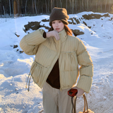 冬装新款时尚休闲立领宽松面包服羽绒服202-5644-P295-K445，女装羽绒服，浙宝202