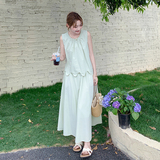 夏装现货不规则半身裙无袖两件套202-2564-P165-K228，商品下架区，浙宝202