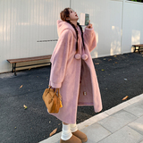 现货冬装长款毛绒大衣外套女202-2460-P205-K289，女装皮草，浙宝202